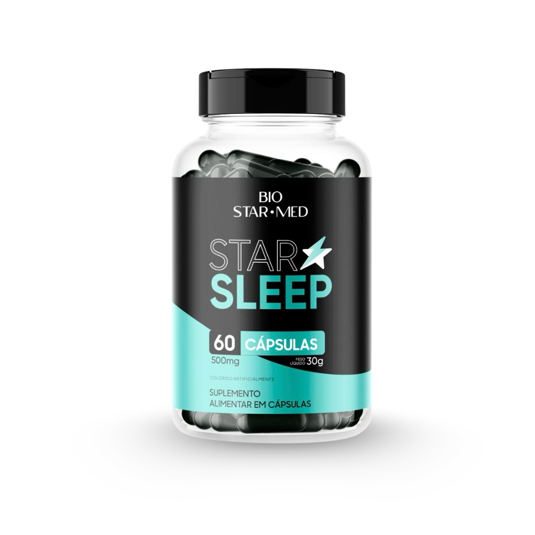 Star Sleep — Melatonina + Triptofano | Sono de Qualidade (60 cápsulas)
