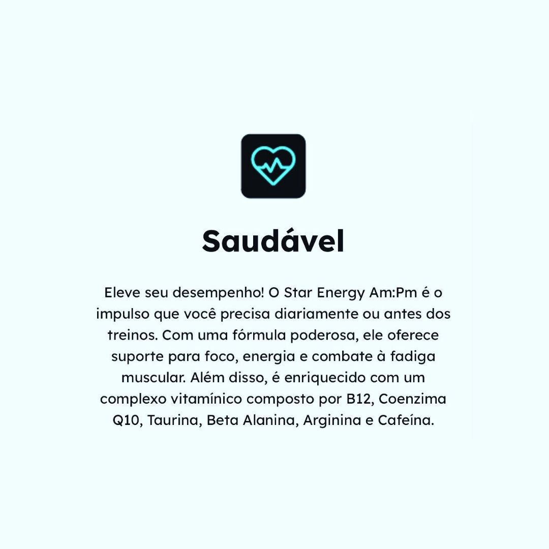 Kit com 3 Star Energy am:pm — Energia + Foco + Disposição | 180 Cápsulas (3 potes)