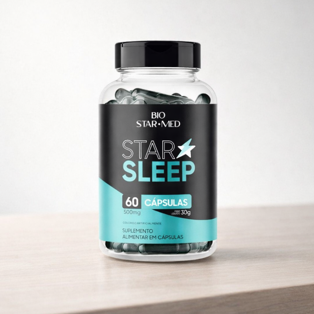Star Sleep — Melatonina + Triptofano | Sono de Qualidade (60 cápsulas)