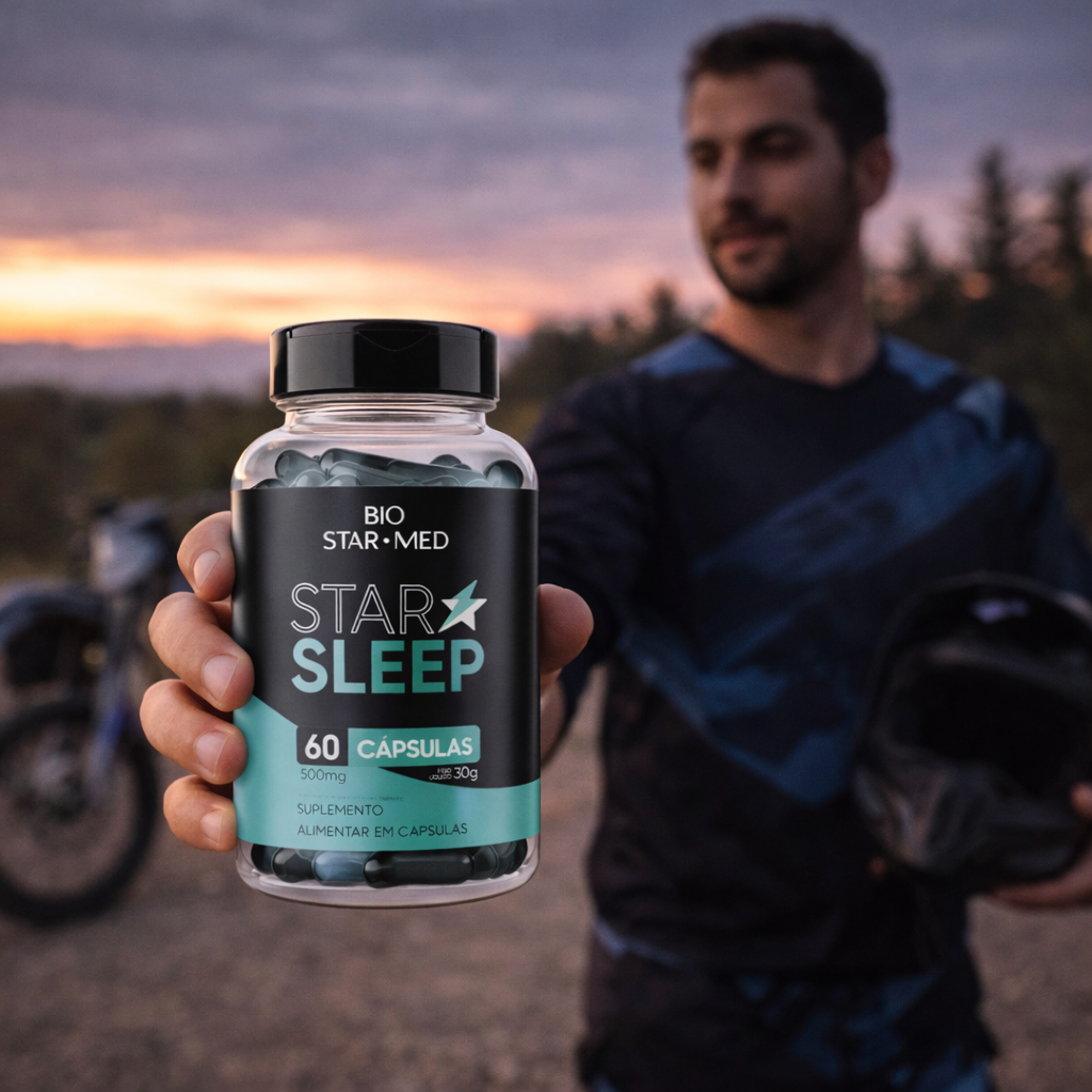 Star Sleep — Melatonina + Triptofano | Sono de Qualidade (60 cápsulas)